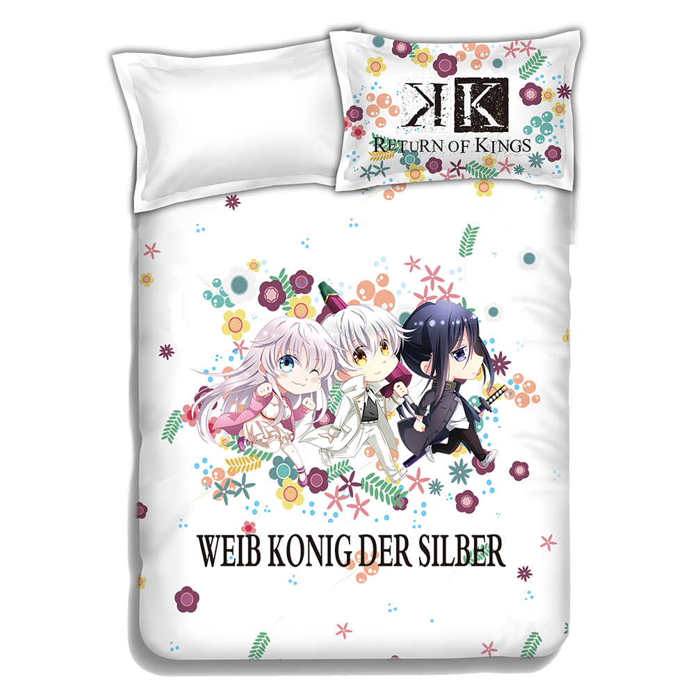 K Project Anime Bedding Sets,Bed Blanket & Duvet Cover,Bed Sheet with Pillow Covers